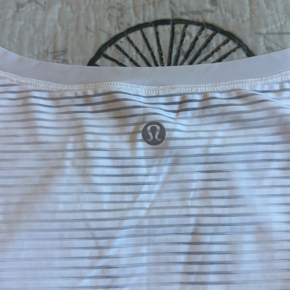 White Striped Women's Top - Picture 8 of 9